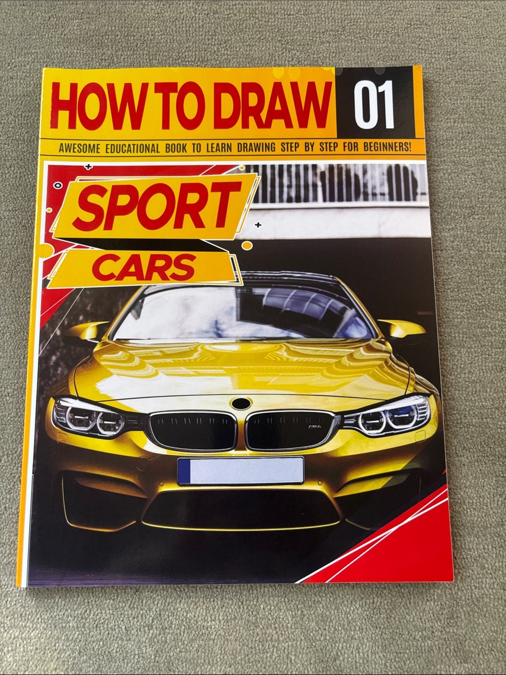 How to Draw Sport Cars 01 - Paperback Workbook